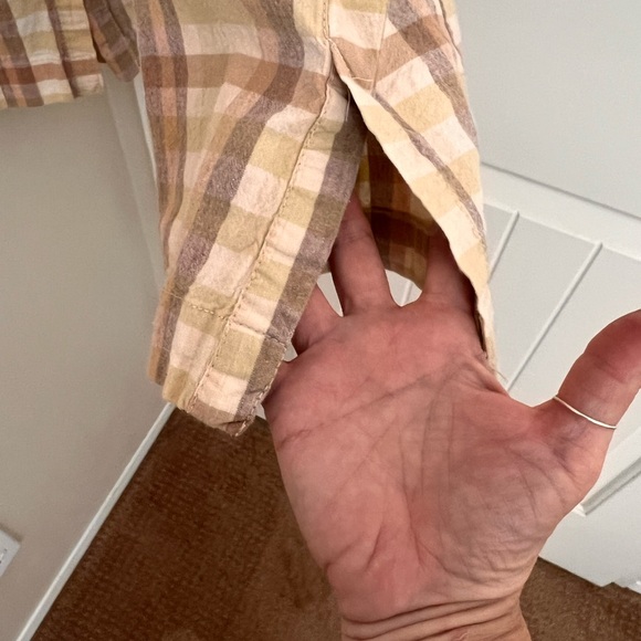 Free People plaid flared pants Size 8 - Picture 3 of 9